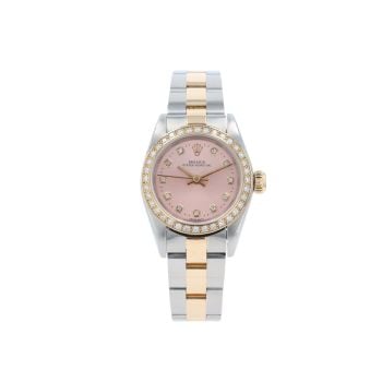 Rolex Custom Oyster Perpetual Pre Owned Watch Ref 69173