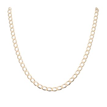 9ct Yellow Gold Curb Chain 18"