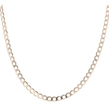 9ct Yellow Gold Curb Chain 18"