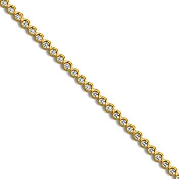 18ct Yellow Gold 1.00ct Diamond Tennis Bracelet
