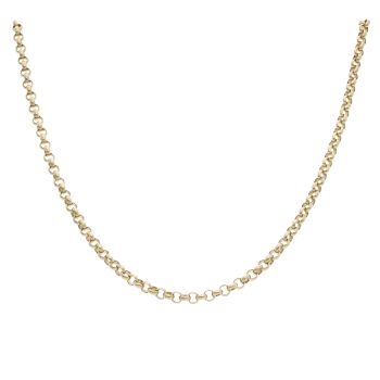 9ct Yellow Gold Belcher Chain 16"