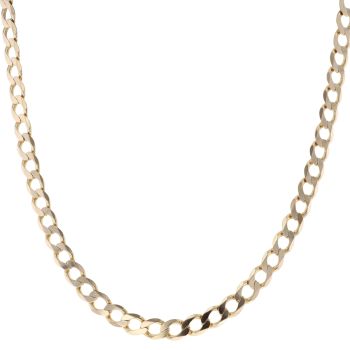 9ct Yellow Gold Curb Chain 22"