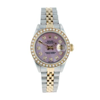 Rolex Custom Datejust Pre Owned Watch Ref 69173