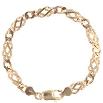 9ct Yellow Gold Celtic Bracelet 7"