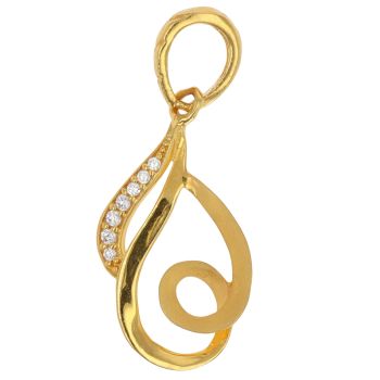 22ct Yellow Gold Cubic Zirconia Infinity Pendant