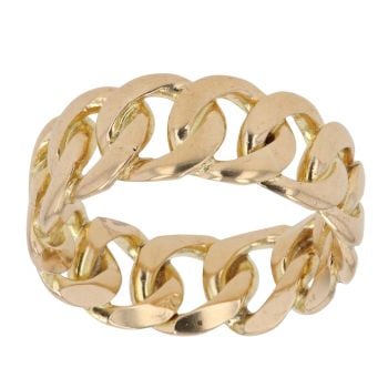 18ct Yellow Gold Curb Style Ring
