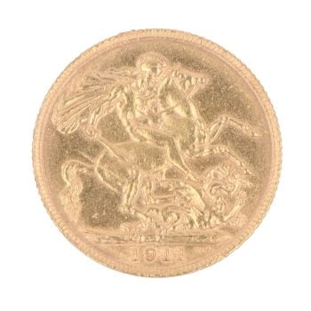 1911 George V Full Sovereign Coin