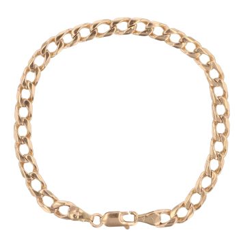 9ct Yellow Gold Curb Bracelet 7.5"