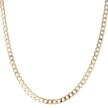9ct Yellow Gold Curb Chain 18"