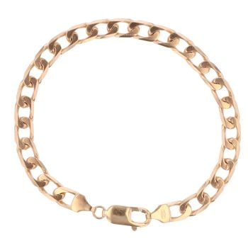 9ct Yellow Gold Curb Bracelet 8"