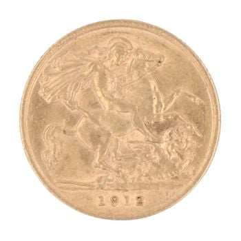 1912 George V Half Sovereign Coin