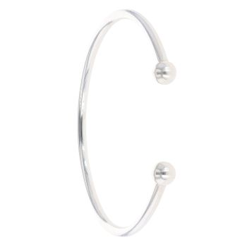 Silver Torque Bangle By Icesia