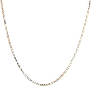 18ct Yellow Gold Box Chain 20"