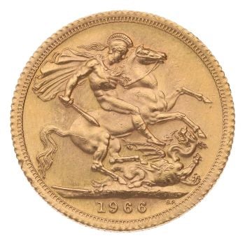 1966 Elizabeth II Full Sovereign Coin
