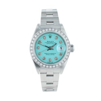 Rolex Custom Oyster Perpetual Date Pre Owned Watch Ref 79160
