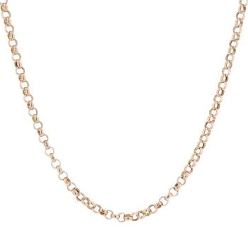 9ct Rose Gold Belcher Chain 20"