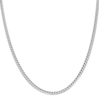Silver Cuban Chain 22"