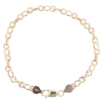 9ct Yellow Gold Fancy Bracelet 8"