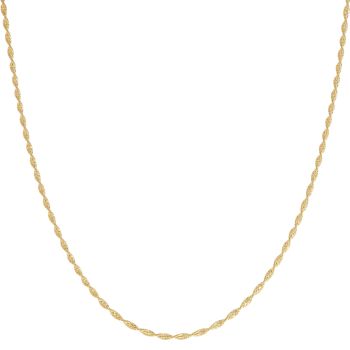 22ct Yellow Gold Twist Box Chain 18"