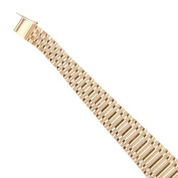 9ct Yellow Gold Fancy Bracelet 8"