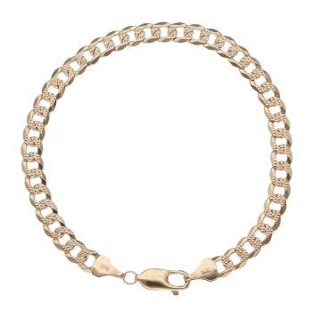 9ct Yellow Gold Fancy Bracelet 8"