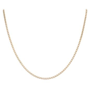 9ct Yellow Gold Box Chain 18"