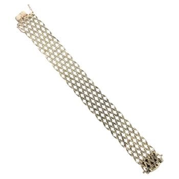 9ct Yellow Gold Fancy Bracelet 7.5"