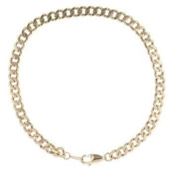9ct Yellow Gold Curb Bracelet 8"