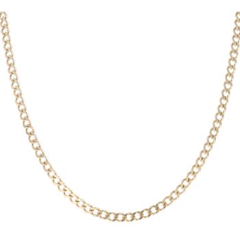 9ct Yellow Gold Curb Chain 18"