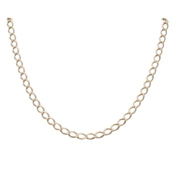 9ct Yellow Gold Curb Chain 20"