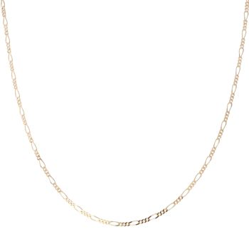 9ct Yellow Gold Figaro Bracelet 20"