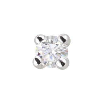 9ct Yellow Gold Round Diamond Solitaire Stud Earrings