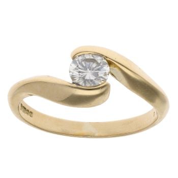 18ct Yellow Gold 0.40ct Brilliant Cut Diamond Solitaire Ring
