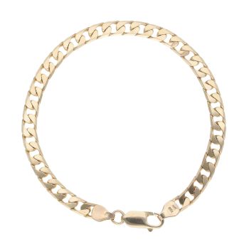 9ct Yellow Gold Curb Bracelet 7.5"