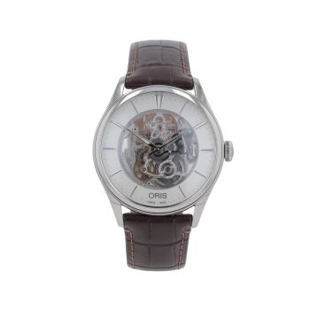Oris Artelier Skeleton Pre Owned Watch Ref 7721-01