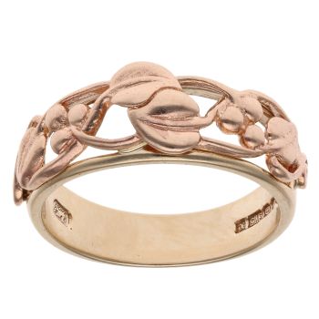 9ct Yellow And Rose Gold Tree Of Life Clogau Ring