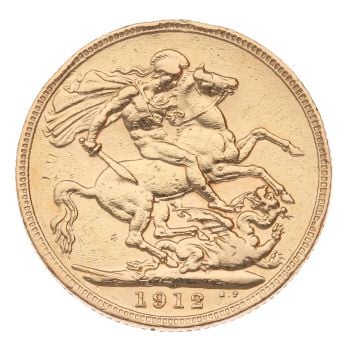 1912 George V Full Sovereign Coin