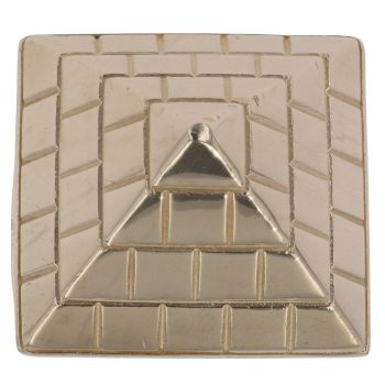 9ct Yellow Gold Patterned Pyramid Ring