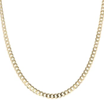 9ct Yellow Gold Curb Chain 18"