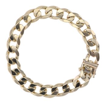 9ct Yellow Gold Curb Bracelet 8"