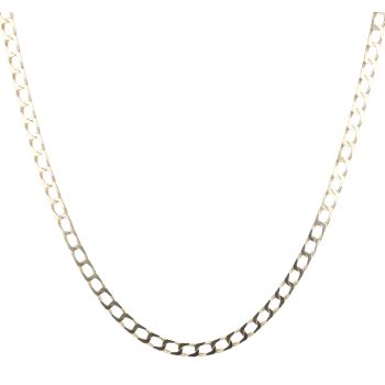 9ct Yellow Gold Curb Chain 18"