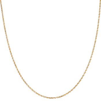 14ct Yellow and White Gold Twist Chain 20"