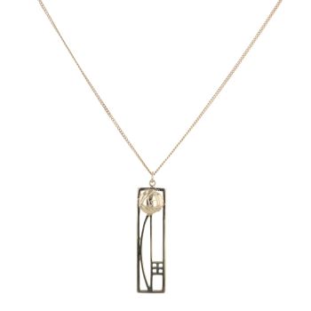 9ct Yellow Gold Rennie Mac Pendant and Chain 18"
