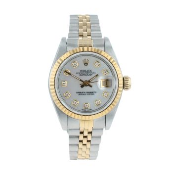 Rolex Custom Datejust Pre Owned Watch Ref 69173