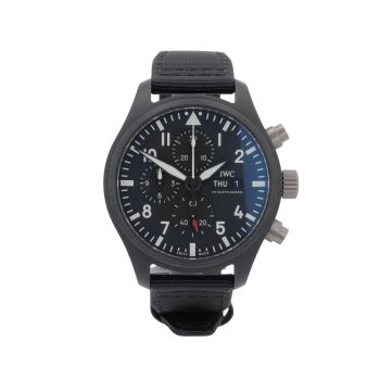 IWC Pilots Chronograph Top Gun Pre Owned Watch Ref IW389101