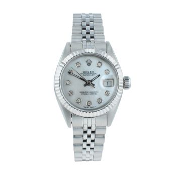 Rolex Custom Datejust Pre Owned Watch Ref 6917