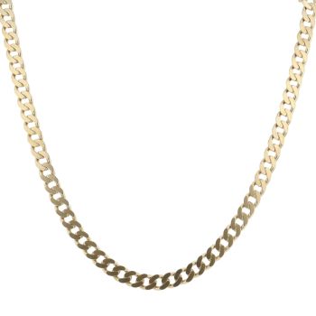 9ct Yellow Gold Curb Chain 22"