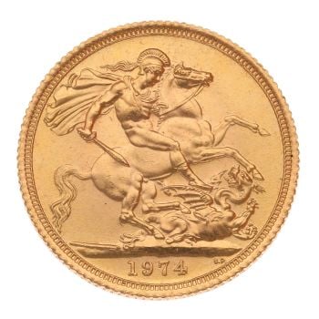 1974 Elizabeth II Full Sovereign Coin