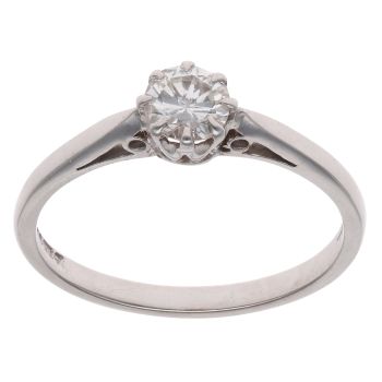 18ct Yellow Gold 0.40ct Brilliant Cut Diamond Solitaire Ring