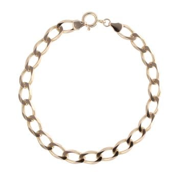 9ct Yellow Gold Curb Bracelet 7.5"